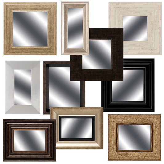 Set of 10 Mismatched Mirrors Wall Art - AFS