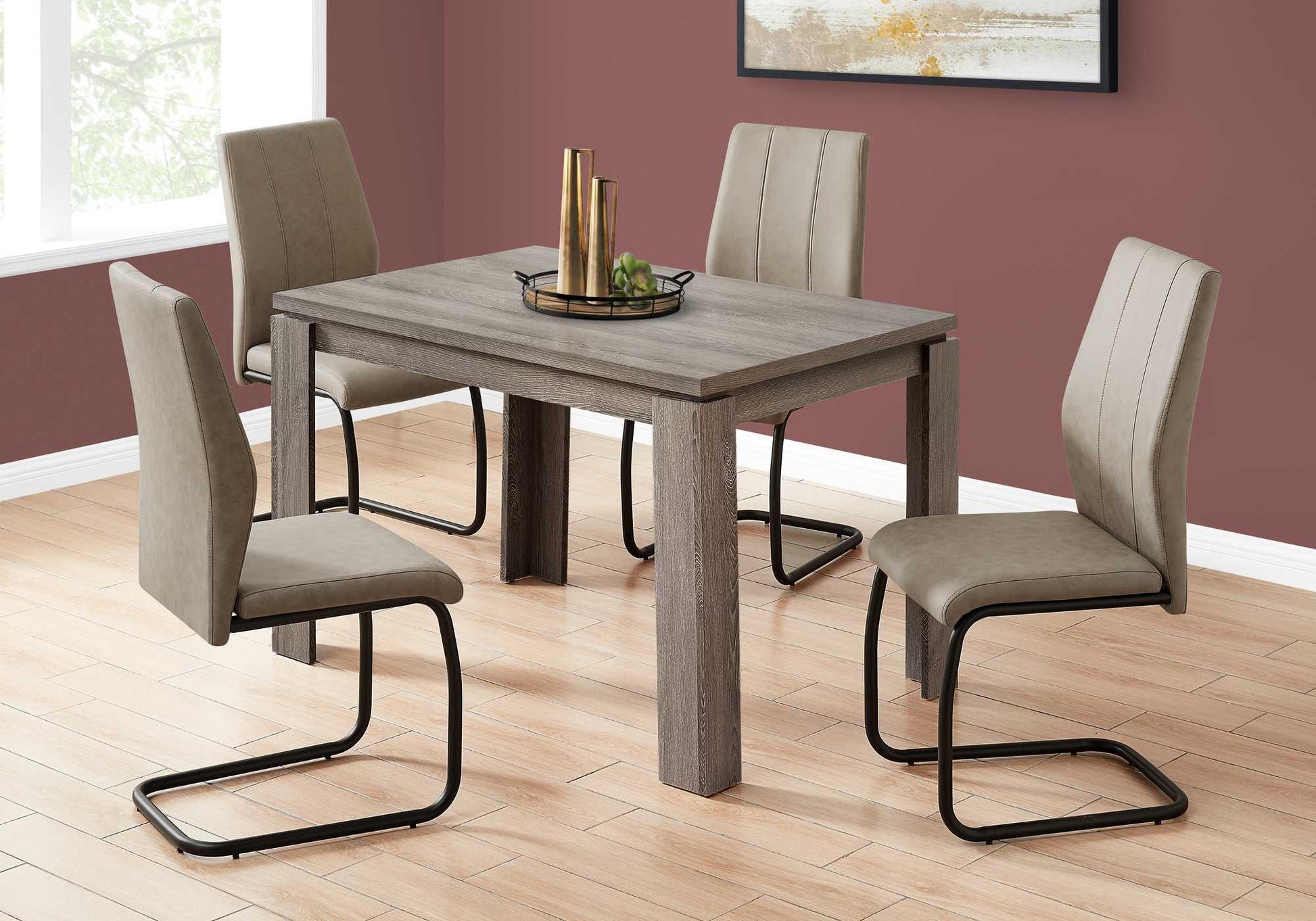 48" X 32" X 30.5 " Dark Taupe Dining Table - AFS