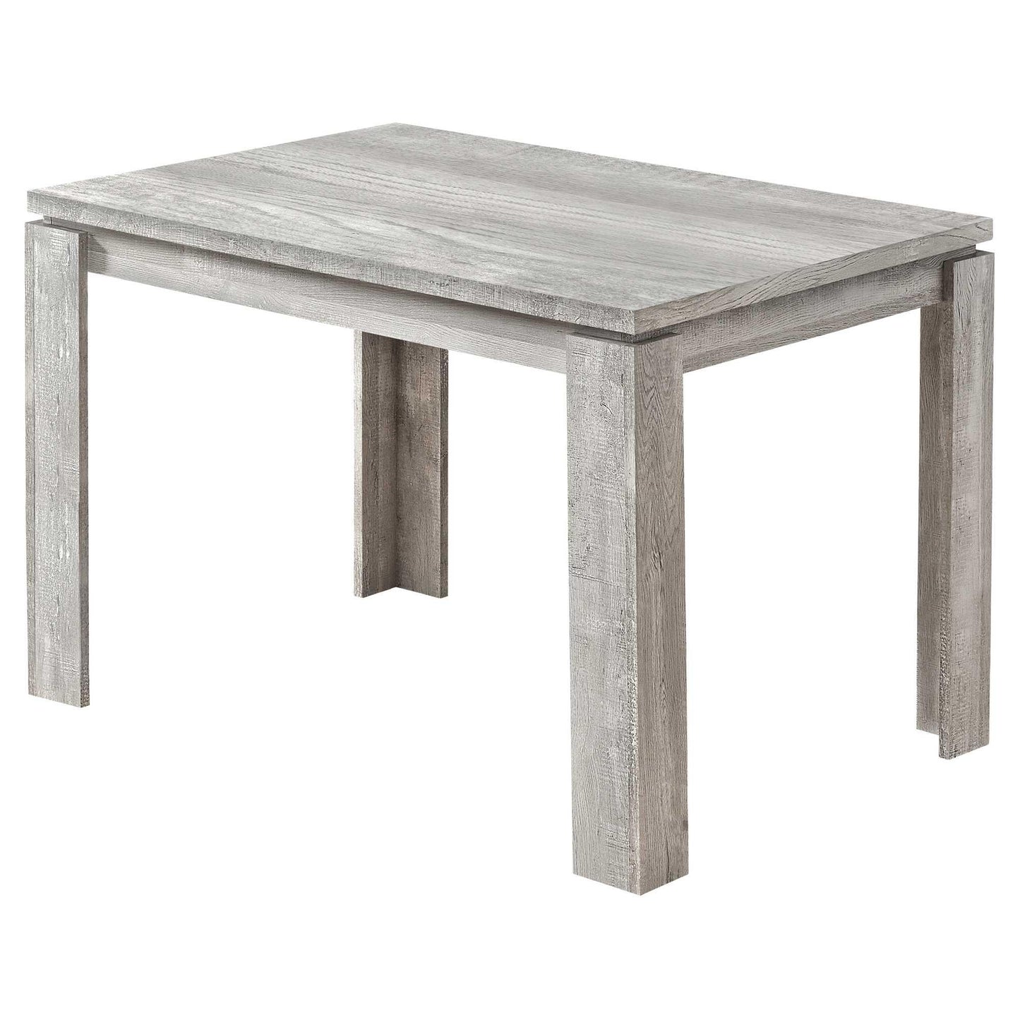 48" X 32" X 30.5 " Grey Reclaimed Wood-Look Dining Table - AFS