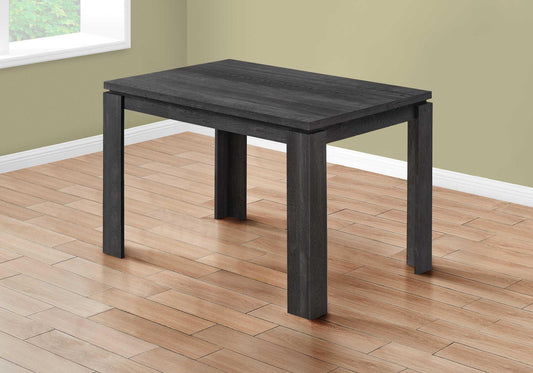 48" X 32" X 30.5 " Black Reclaimed Wood-Look Dining Table - AFS