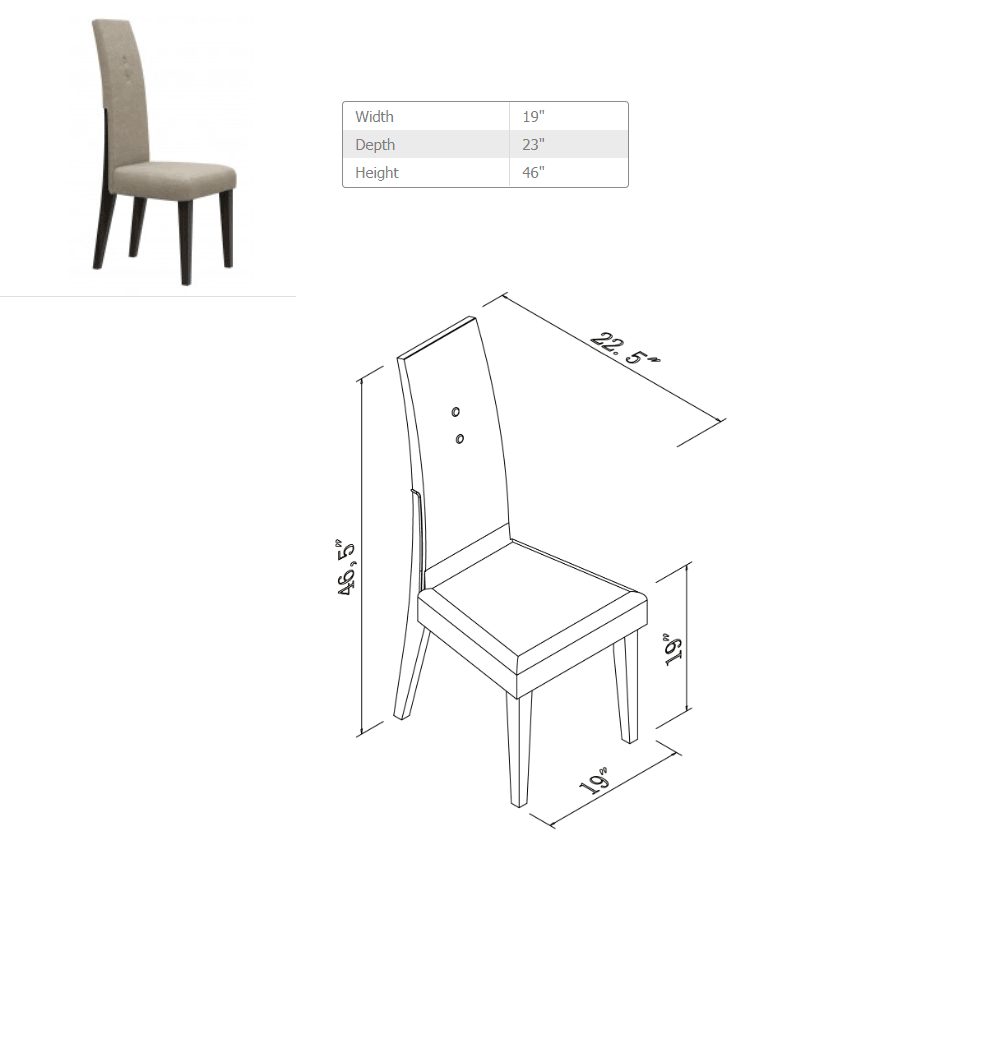 Dark Wood Modern Pedestal Dining Table - AFS