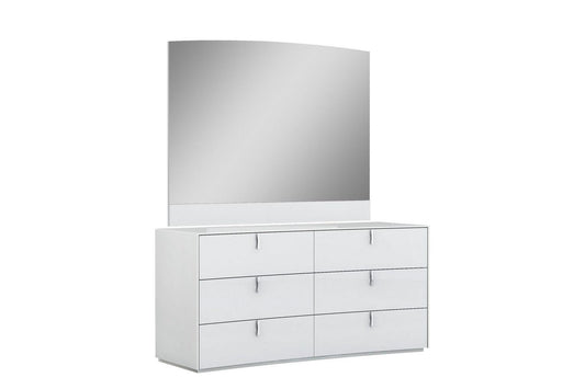 62" X 19" X 30" White Dresser - AFS