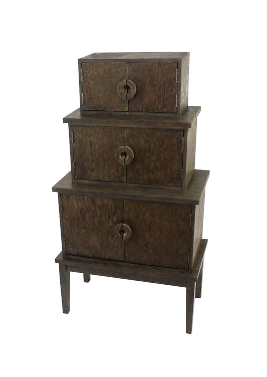 14" x 34" x 60" Brown, Wood, Cabinet - AFS