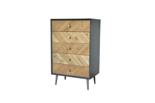 16.75 x 25.5 x 41 Gray Wood Cabinet - AFS