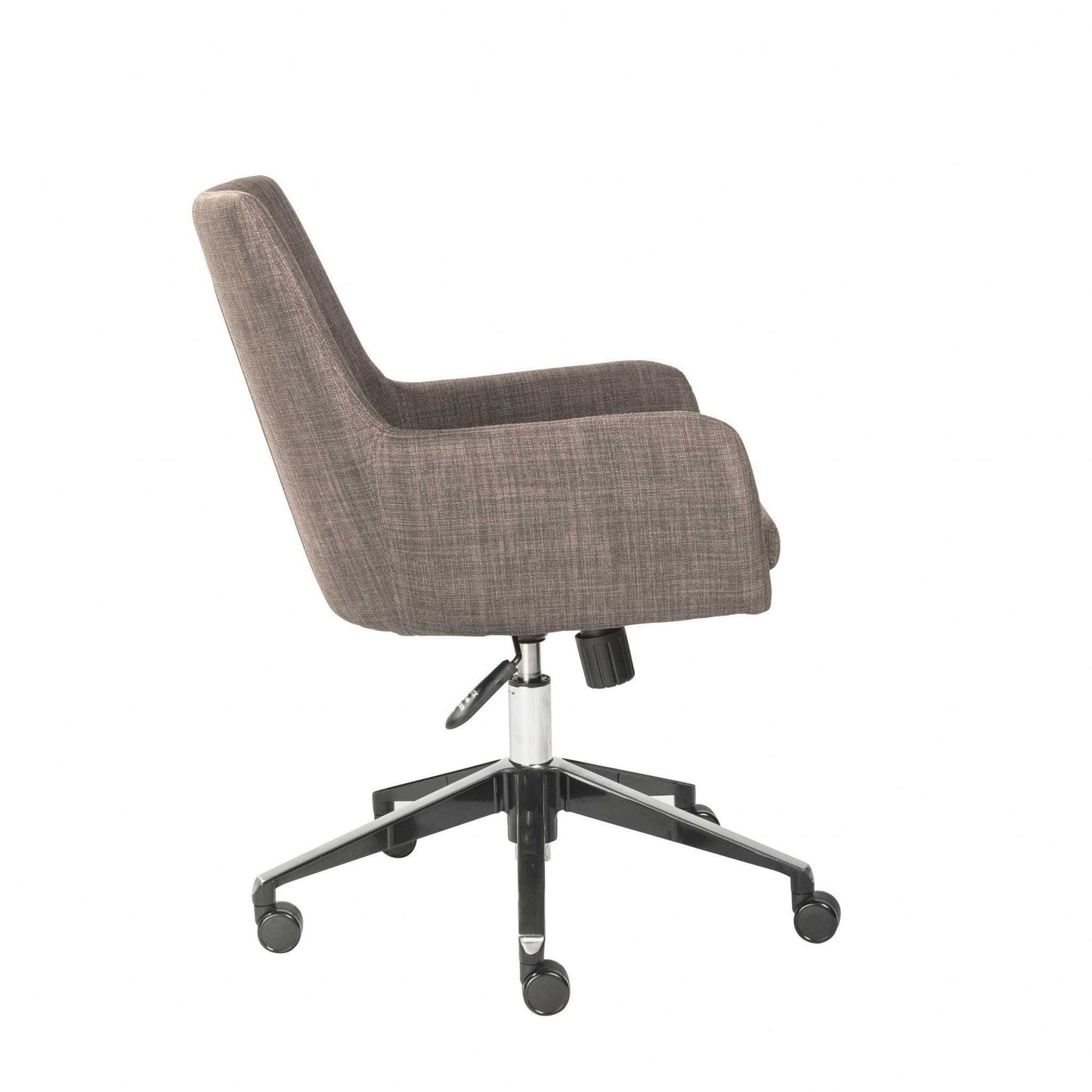 25.60" X 26.97" X 38.98" Office Chair in Dark Gray with Polished Aluminum Base - AFS