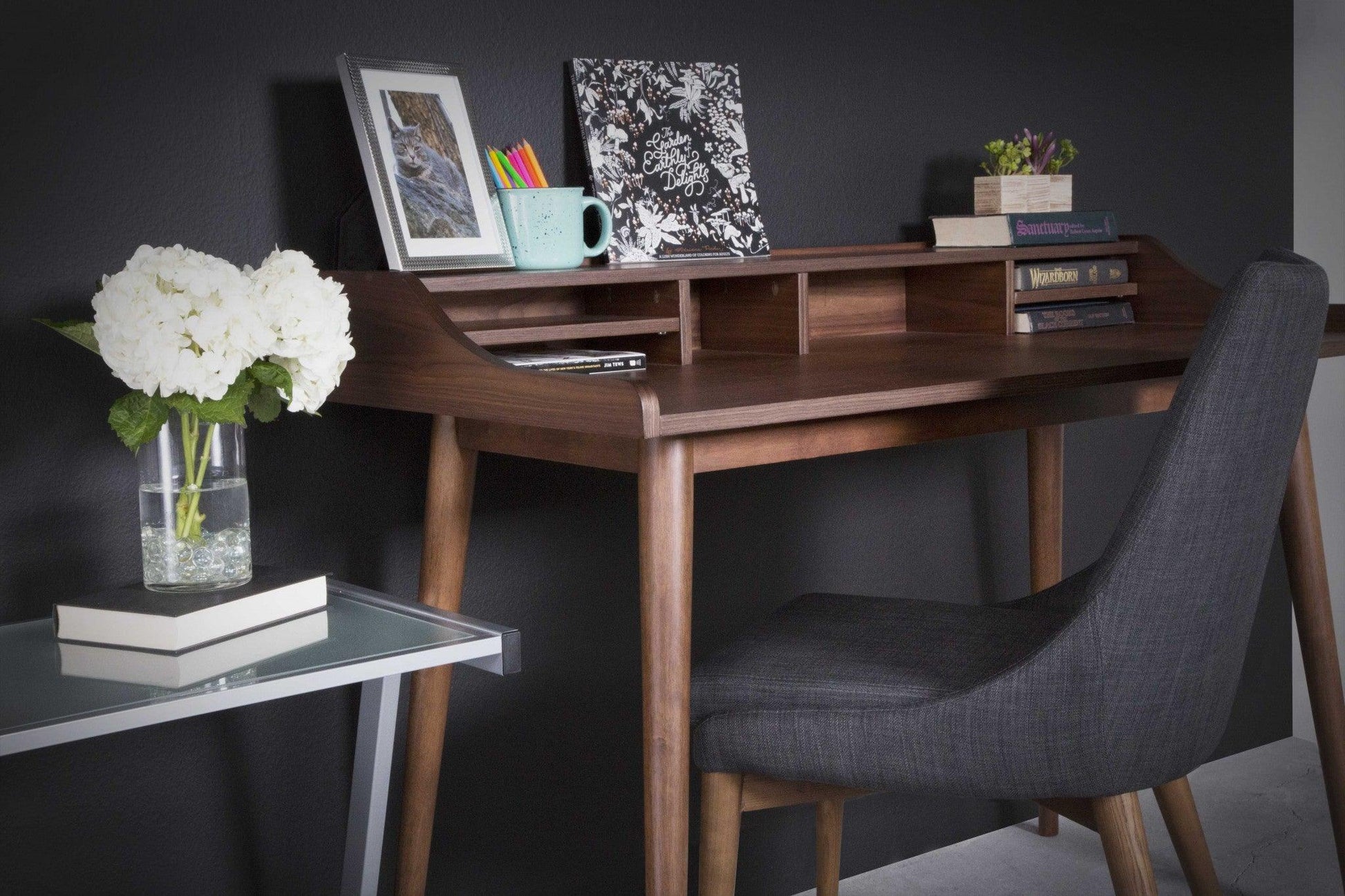 47.25" X 23.63" X 34.89" Desk in American Walnut - AFS