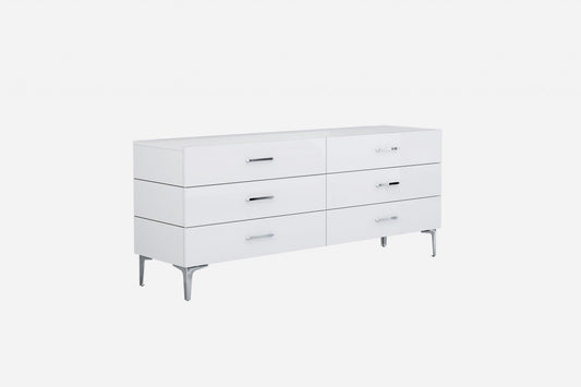 73 X 20 X 30 White Stainless Steel Double Dresser Extension - AFS