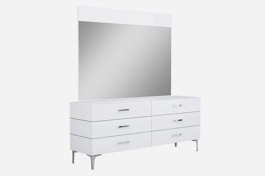 73 X 20 X 30 White Stainless Steel Double Dresser Extension - AFS