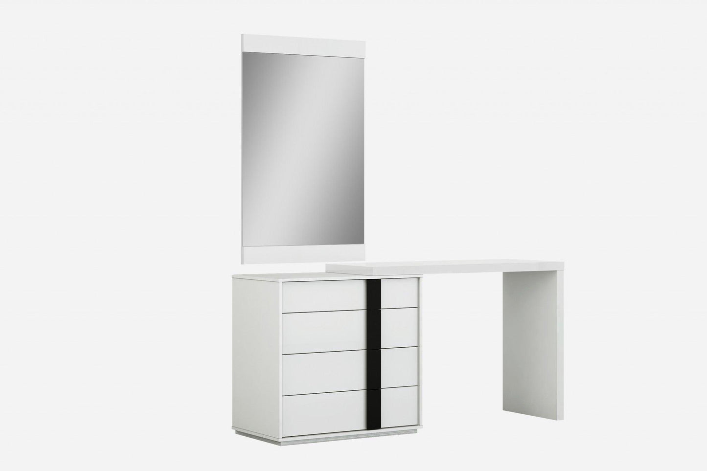 48 X 18 X 33 White Double Dresser Extension - AFS