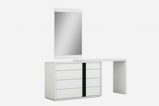 48 X 18 X 33 White Double Dresser Extension - AFS