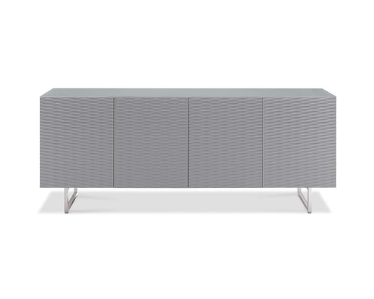 79 X 18 X 32 Gray Metal Buffet - AFS