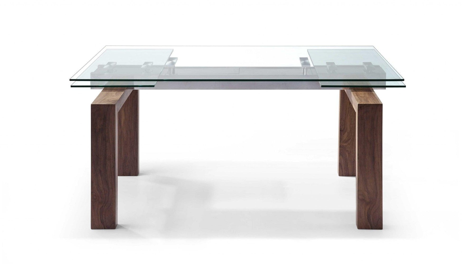 63 X 35 X 30 Walnut Solid Wood Extendable Dining Table - AFS