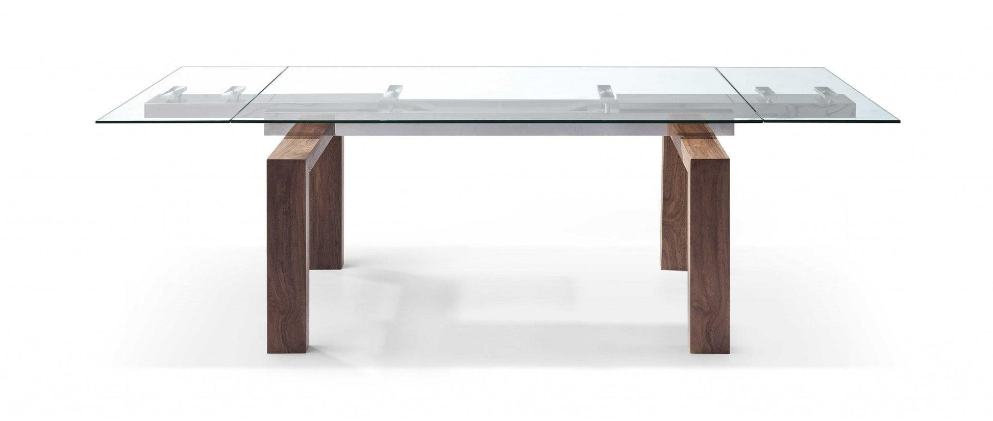 63 X 35 X 30 Walnut Solid Wood Extendable Dining Table - AFS