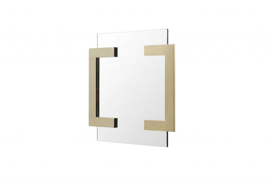 35 X 35 X 2 Polished Gold Stainless Steel Mirror - AFS