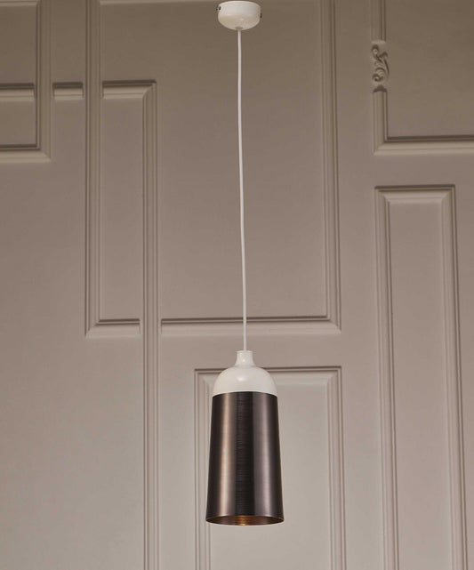 6 X 6 X 12 Silver Aluminum Pendant Lamp - AFS