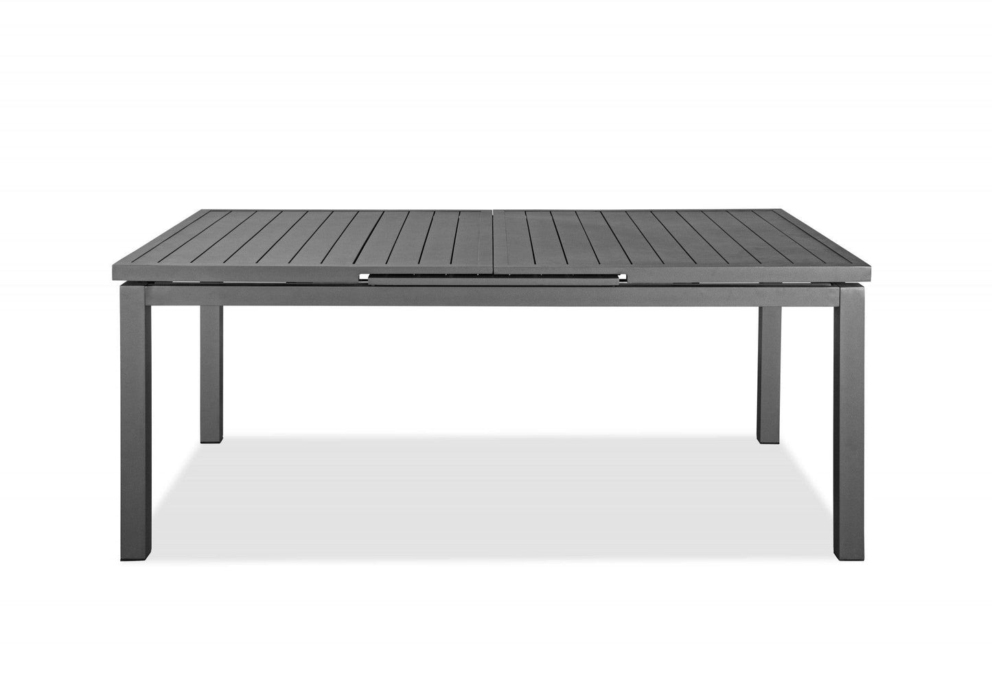 71 X 43 X 30 Gray Aluminum Extendable Dining Table - AFS