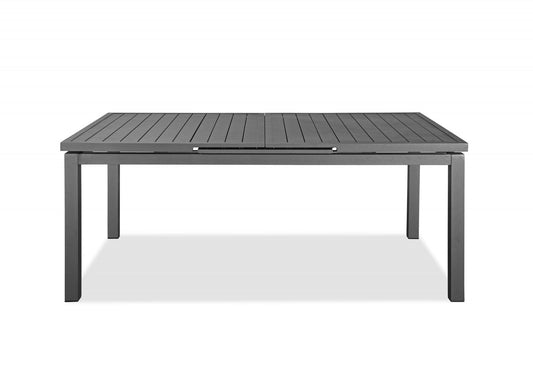 71 X 43 X 30 Gray Aluminum Extendable Dining Table - AFS