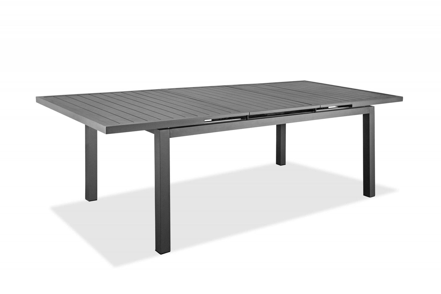 71 X 43 X 30 Gray Aluminum Extendable Dining Table - AFS