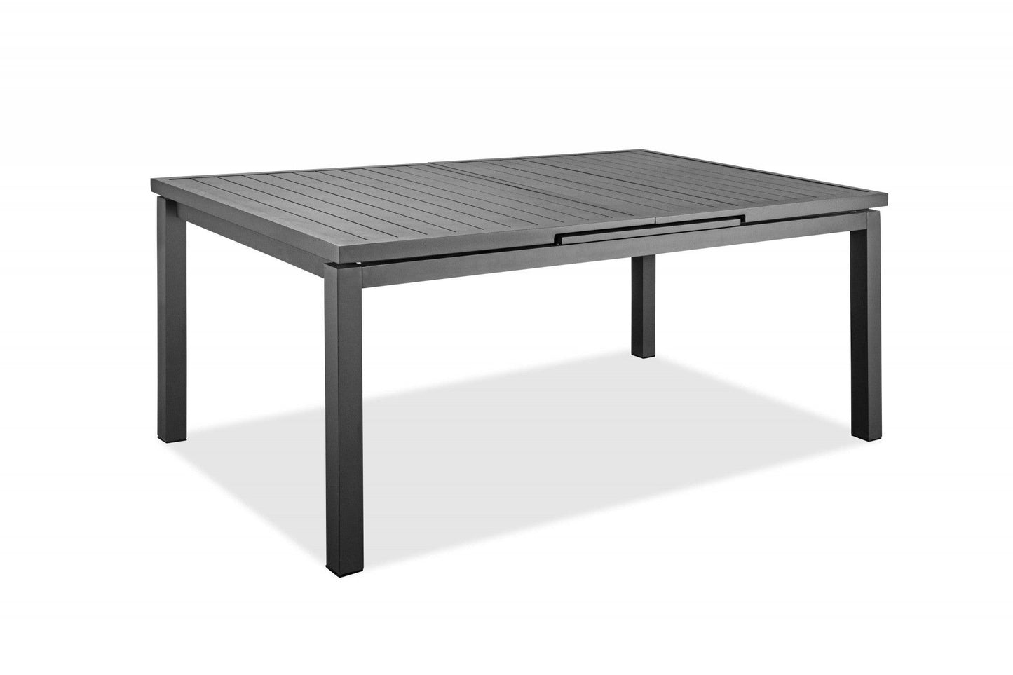 71 X 43 X 30 Gray Aluminum Extendable Dining Table - AFS