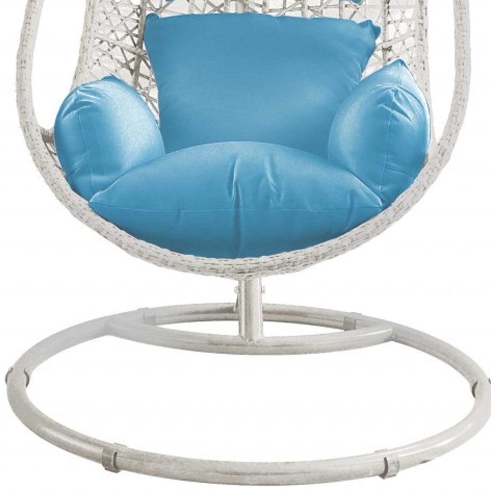 40 X 40 X 81 White Wash Hanging Egg Chair - AFS