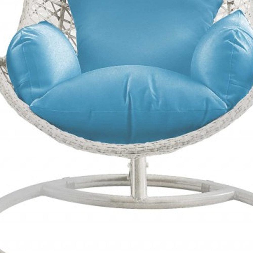 40 X 40 X 81 White Wash Hanging Egg Chair - AFS