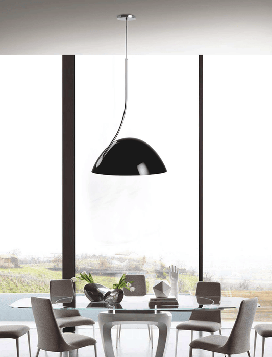 19 X 19 X 40.5 Black Aluminum Pendant Lamp - AFS