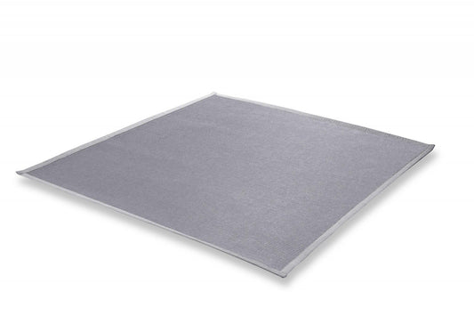 59 X 55 Light Gray Sunbrella Indoor Outdoor Small Rug - AFS