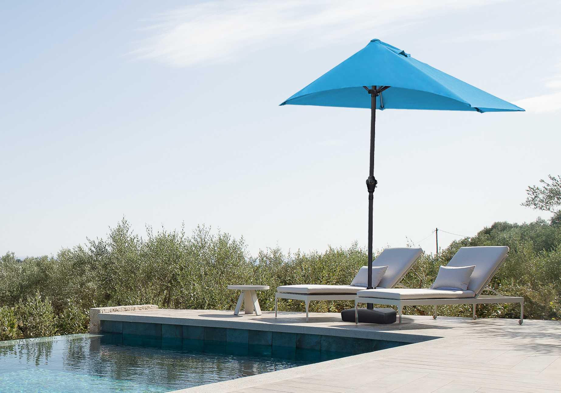 9" Aqua Outdoor Side Wall Umbrella - AFS