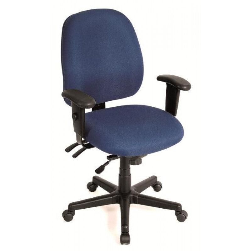 29.5" x 26" x 37" Navy Tilt Tension Control Fabric Chair - AFS