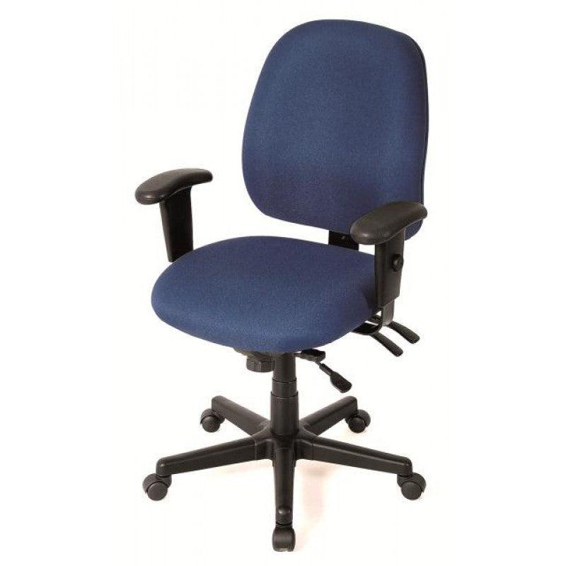 29.5" x 26" x 37" Navy Tilt Tension Control Fabric Chair - AFS