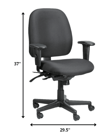 29.5" x 26" x 37" Navy Tilt Tension Control Fabric Chair - AFS