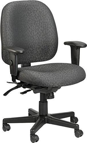 29.5" x 26" x 37" Charcoal Tilt Tension Control Fabric Chair - AFS