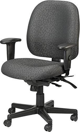 29.5" x 26" x 37" Charcoal Tilt Tension Control Fabric Chair - AFS