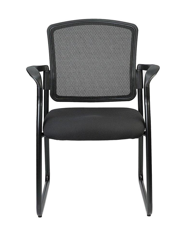 25.5" x 23.5" x 35.5"Black Mesh Fabric Guest Chair - AFS