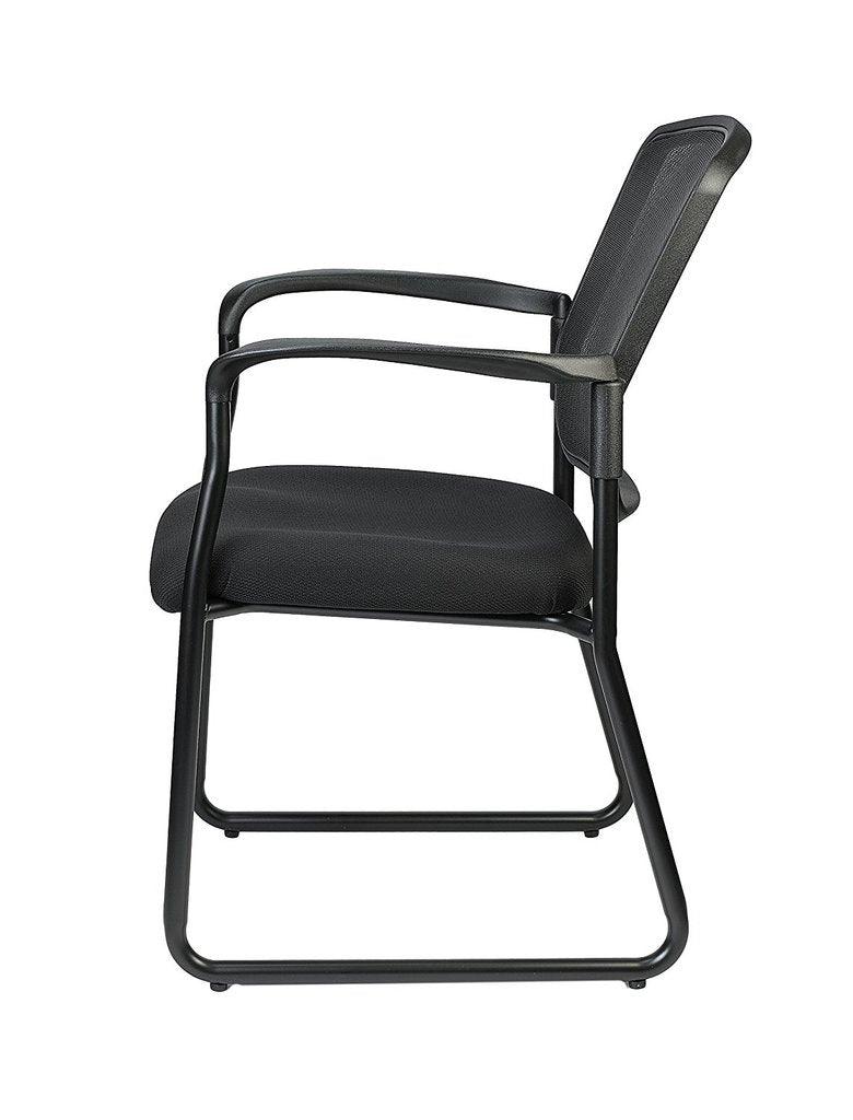 25.5" x 23.5" x 35.5"Black Mesh Fabric Guest Chair - AFS