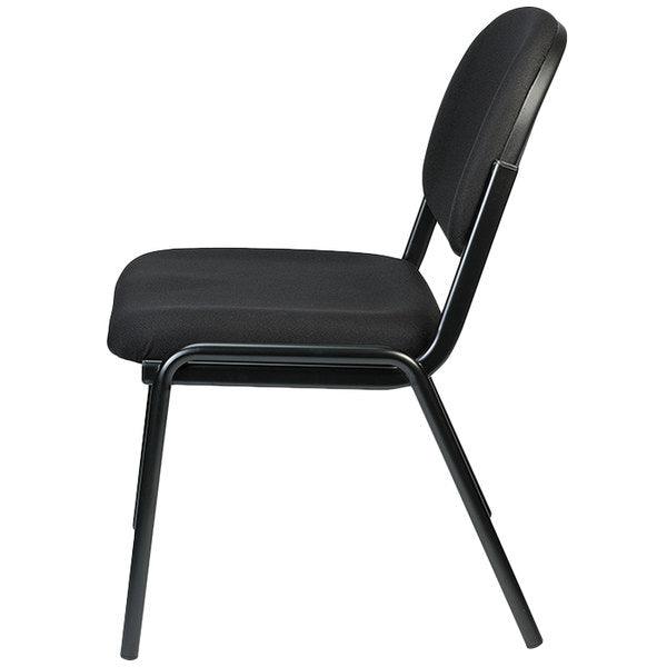 Set of 2 Deluxe Black Fabric Guest Chair - AFS