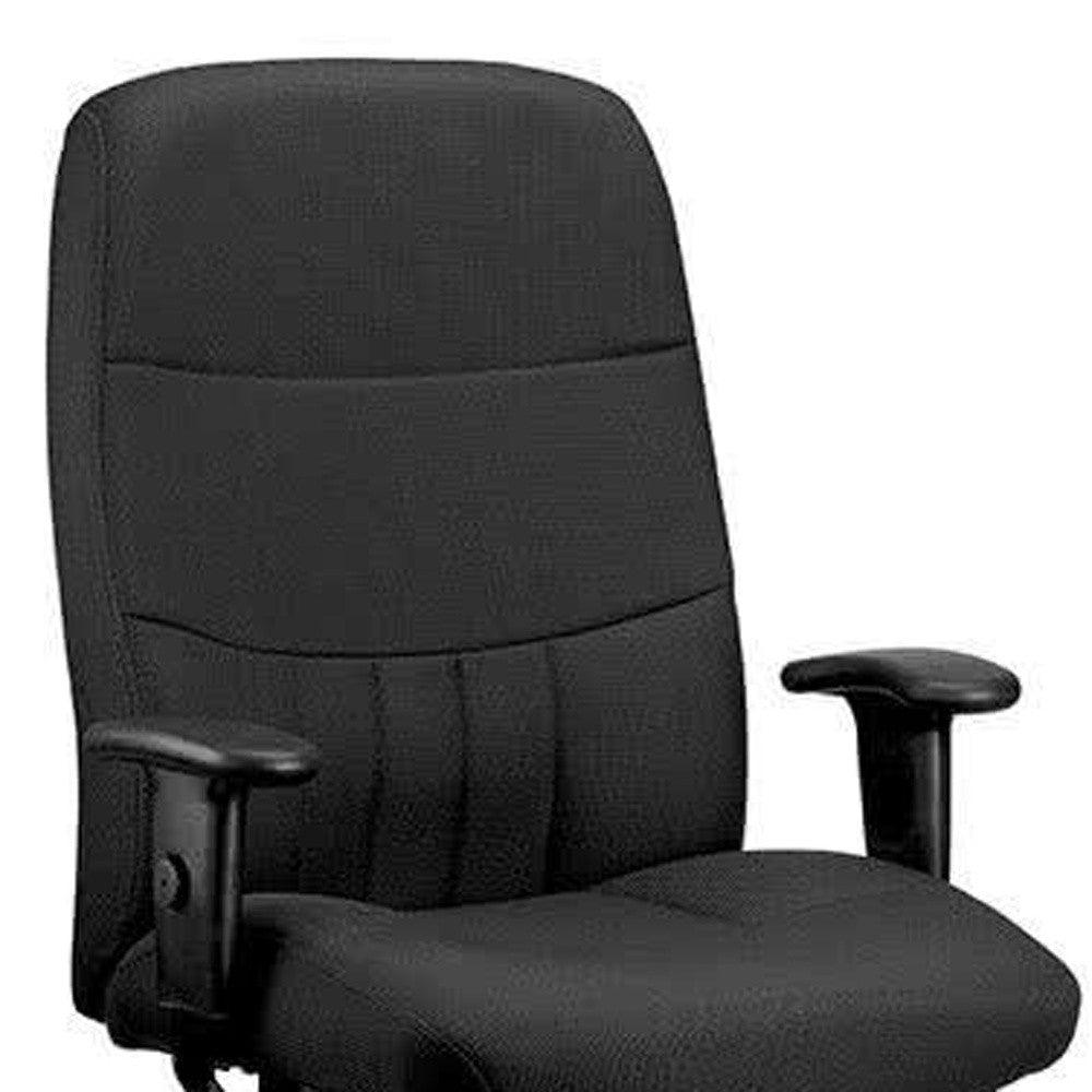 30" x 30.5" x 42" Black Fabric Chair - AFS