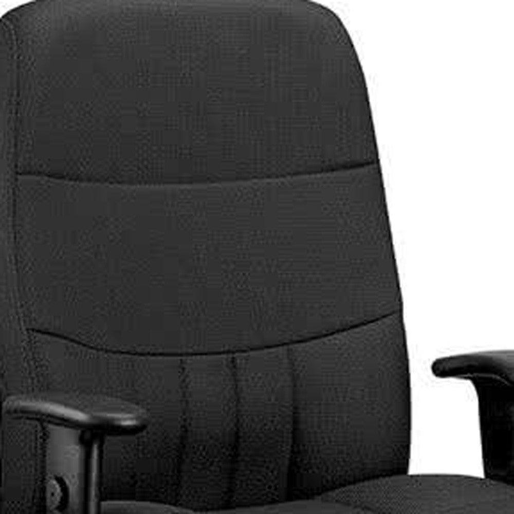 30" x 30.5" x 42" Black Fabric Chair - AFS