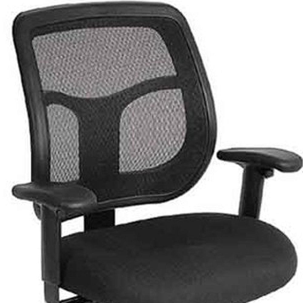 26" x 24.8" x 38" Black Mesh Fabric Drafting Stool - AFS