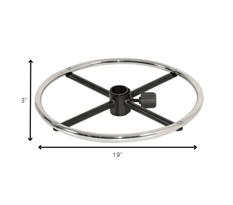 19" x 19" x 3" Drafting Stool Chrome Base Only - AFS
