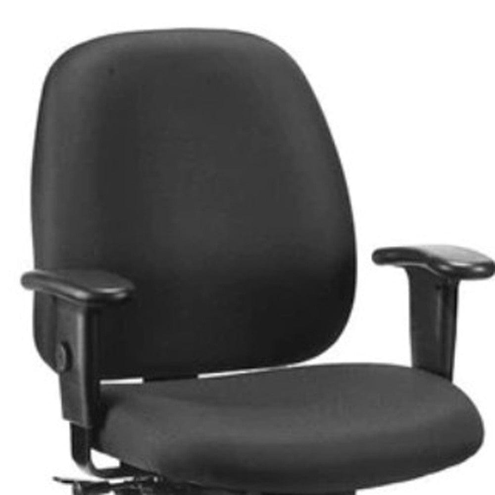 29.5" x 26" x 37" Charcoal Fabric Seat Slider Swivel - AFS