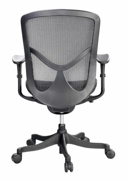 26" x 27.5" x 40" Black Mesh Low Tilt Chair - AFS