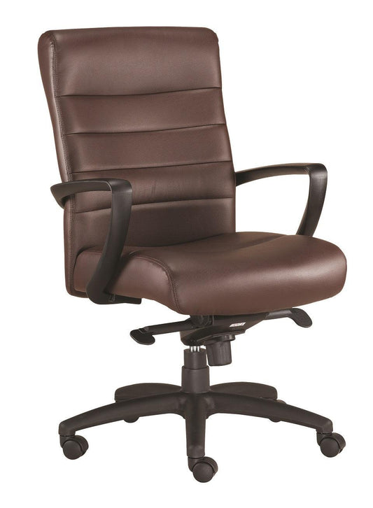 25.8" x 28.9" x 38.8" Brown Leather Chair - AFS