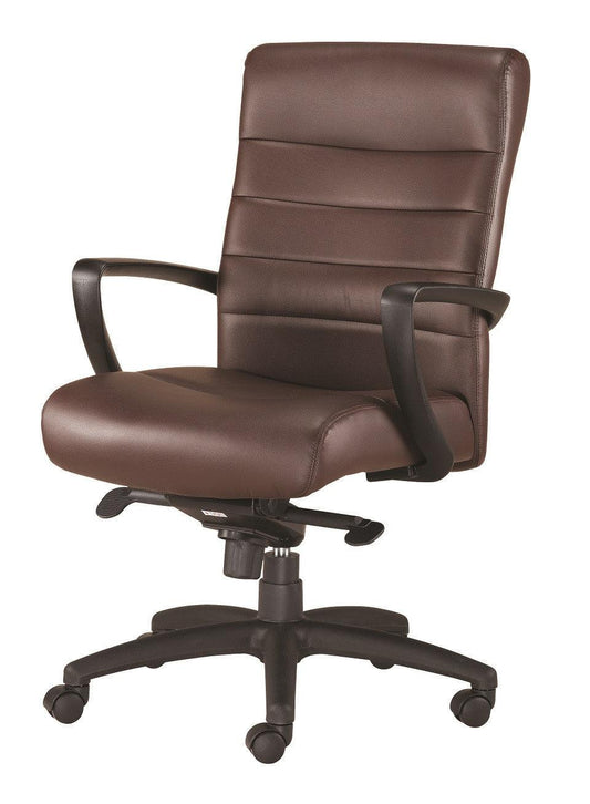 25.8" x 28.9" x 38.8" Brown Leather Chair - AFS