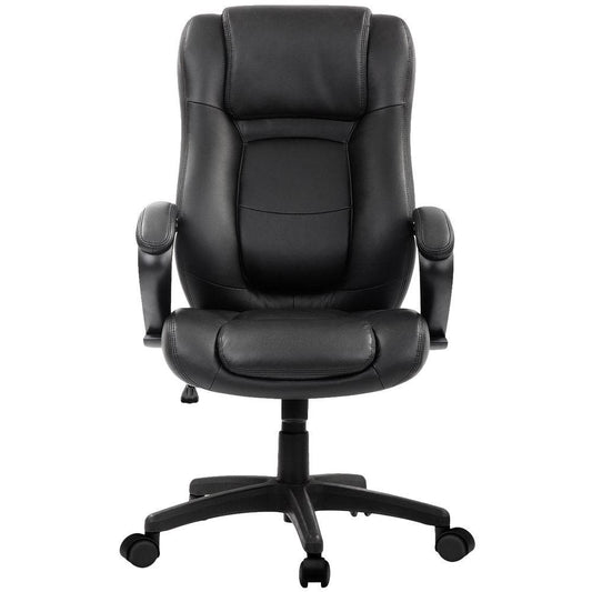 26.37" x 27.55" x 44.8" Black Leather Chair - AFS