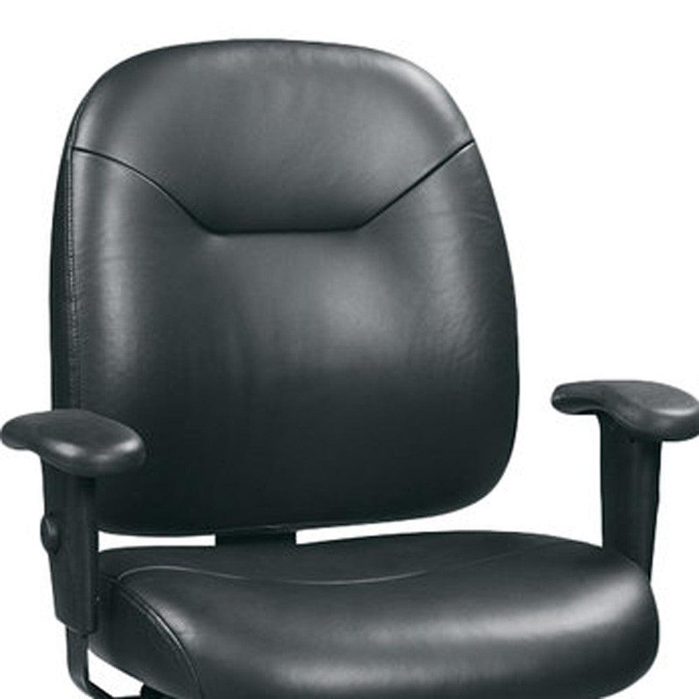 29.5" x 26" x 37" Black Leather Chair - AFS