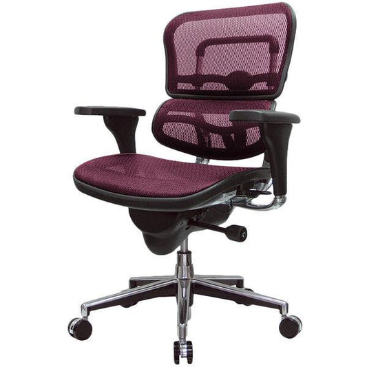 26.5" x 29" x 39.5" Plum Red Mesh Chair - AFS