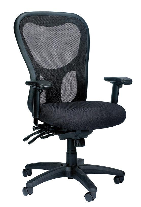 26" x 24" x 41" Black Mesh Fabric Chair - AFS