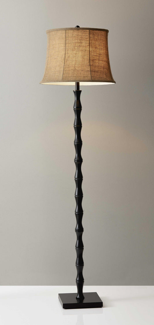 Floor Lamp Black Metal Textured Pole - AFS