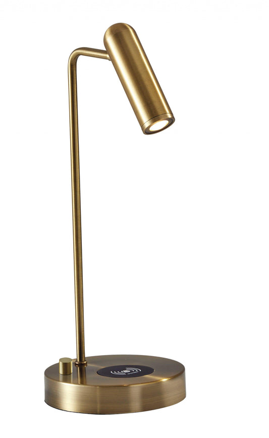 Ultra Sleek Brushed Steel Metal LED Desk Lamp - AFS